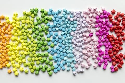 Small Origami Stars 