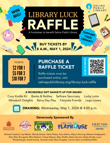 Library Luck Raffle Information, raffle ends May 1