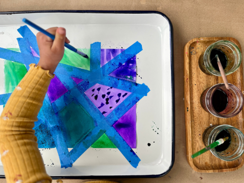 Tape resistant painting