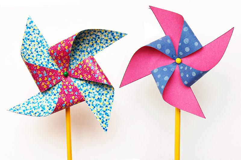 Paper pinwheels