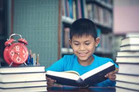 Cute Boy Reading