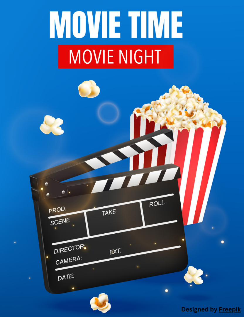 poster advertising movie night 